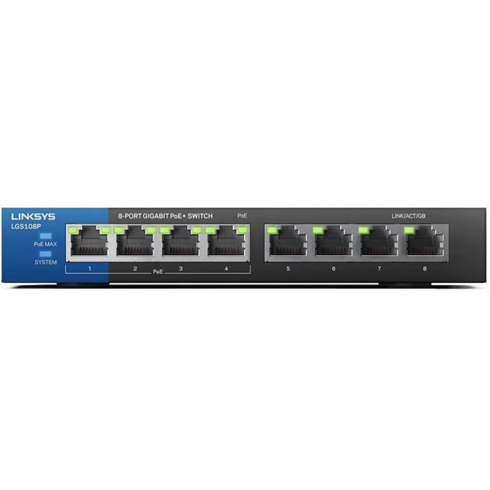 8-Port Business Desktop Gigabit PoE+ Switch