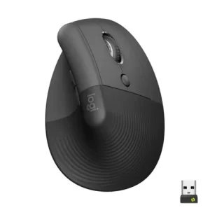 Logitech Lift Vertical Ergonomic Mouse (Graphite)