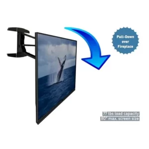 Soporte de pared para TV de movimiento completo extraíble y resistente, se adapta a televisores de 4