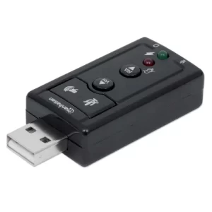 Adaptador de sonido 3-D 7.1 USB de alta velocidad
