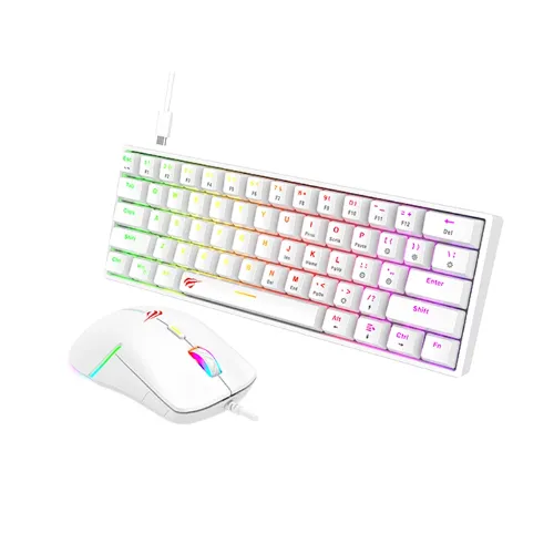 COMBO GAMER BLANCO RGB TECLADO+MOUSE