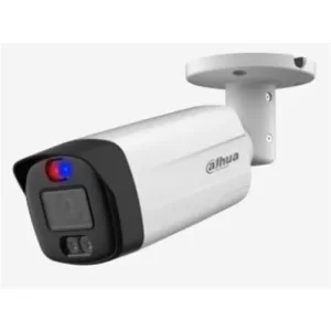 CAMARA BALA, ALARMA DE INTRUSION PERIMETRAL, 5MP, HDCVI, IP67, FULL COLOR, 3.6MM, METAL, NTSC