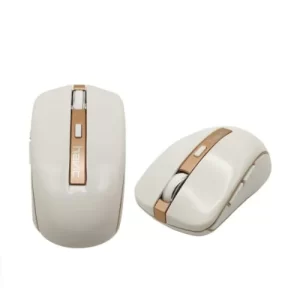 MOUSE INALAMBRICO BLANCO-DORADO