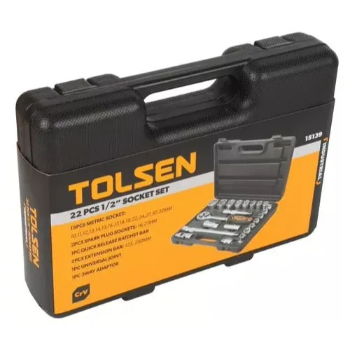 SET DE 22 PIEZAS DE DADOS 1/2"