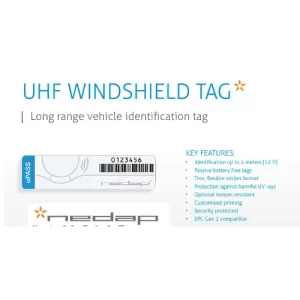 Tag UHF para Parabrisas (Precio por unidad) - Etiqueta para parabrisas tipo UHF para Identificación Automática de Vehículos