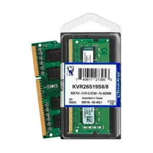 Memoria RAM Kingston de 8 GB DDR4 2666 (KVR26S19S8/8 )