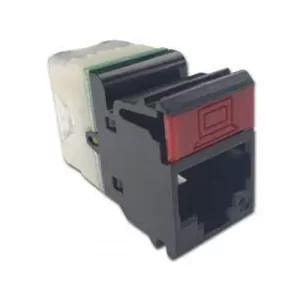 Jack RJ-45 Cat6 MAX Plano Negro