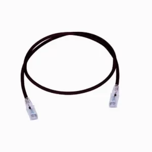 Patch Cord UTP Multifilar RJ-45 Cat6 0.9mts Negro LSOH, Nuev