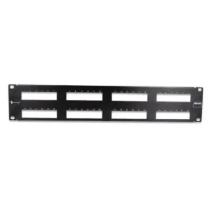 Patch Panel 48 Puertos Modular MAX Negro (Jacks no incluidos