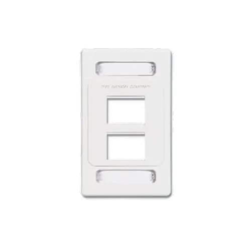 Placa de pared 2 Puertos MAX Vertical Blanca