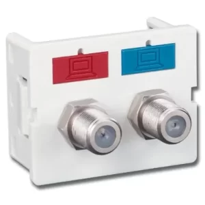 CT COUPLER,FLAT,DOUBLE,BNC WHITE