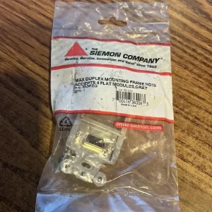 MAX DUPLEX MOUNTING FRAME HD15 ACCEPTS 4 FLAT MODULES,WHITE
