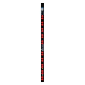 Multitoma Eléctrica 20 tomas IEC C13, VERTICAL 1.5U, 2 metros de cable, 32A con térmico de protección