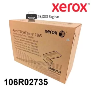 TONER NEGRO ORIGINAL DE ALTA CAPACIDAD PARA IMPRESORAS XEROX 4265 DE 25.000 PAGINAS