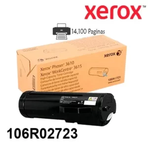 TONER NEGRO ORIGINAL DE ALTA CAPACIDAD PARA IMPRESORAS XEROX PHASER 3610 / WORKCENTRE 3615 DE 14.100 PAGINAS