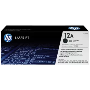 TONER NEGRO 12A ORIGINAL PARA IMPRESORA HP LASERJET 1010, 1020 (PLUS), 3015, 3020, 3030, 3050, 3050z, 3052, 3055, M1005 MFP M1319 MFP DE 2.000 PAGINAS