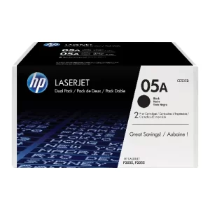 TONER NEGRO 05A DUAL ORIGINAL PARA IMPRESORA HP LASERJET P2030, P2035, P2050, P2055, P2055D, P2055DN DE 2.300 PAGINAS