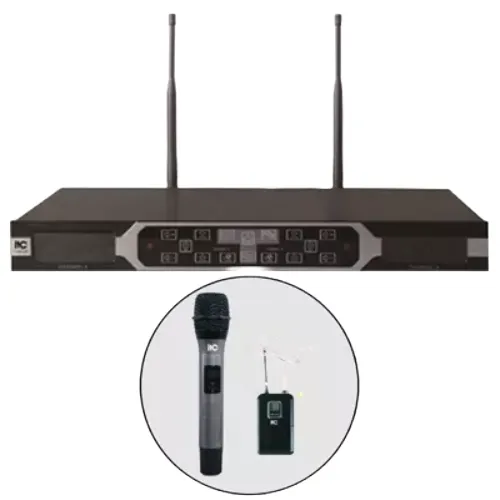 RECEPTOR MICROFONOS INALAMBRICOS UHF