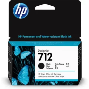 Cartucho de tinta HP DesignJet 712 de 38 ml, Negro
PLOTER T230, T250, T630 y T650