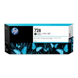 Cartucho HP 728 de tinta negra mate P/DesignJet HP T730/T830 de 300 ml