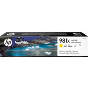 CARTUCHO HP 981X YELLOW P/PAGEWIDE Enterprise 556(dn, xh models), 586 (dn, f models), 586z,E55650dn