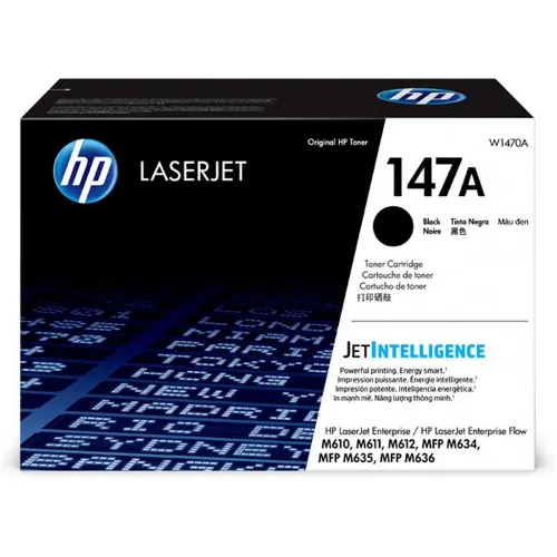 TONER HP BLACK 147A P/LASERJET M610/M611/M612/MFP M634/M635/M636
10.500 páginas aproximadamente