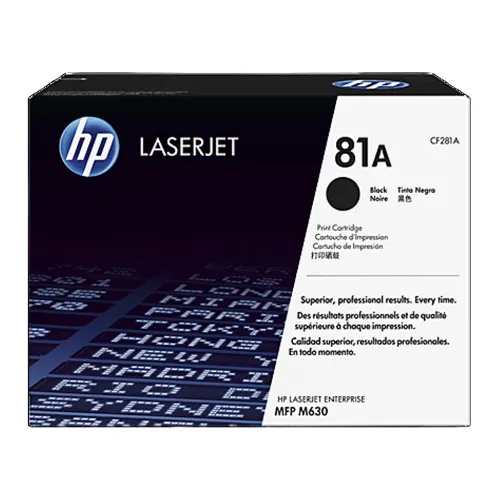 TONER HP NEGRO 81A P/LASERJET ENTERPRISE MFP M630z, MFP M630f, MFP M630h, LJ M604/M605/M606 Series