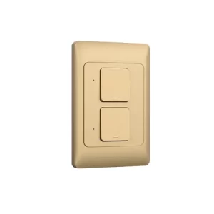 INTERRUPTOR SMART DORADO WIFI 2 TOMAS