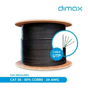 CABLE UTP CAT 5E (80% COBRE)*EXTERIORES