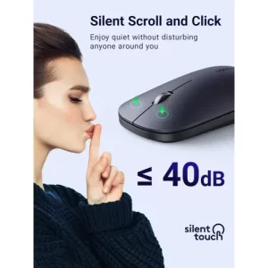 MOUSE INALAMBRICO ULTRA SLIM NEGRO