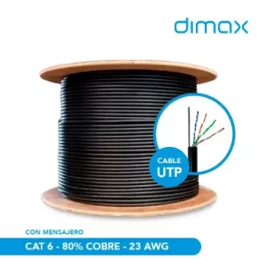CABLE UTP 80% COBRE OUTDOOR CON MENSAJER