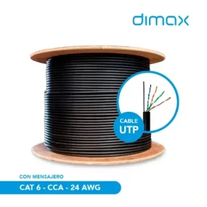 CABLE UTP CAT6 (ALEACION) OUTDOOR CON ME