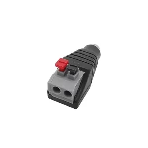 PLUG DC CON BORNERA A PRESION HEMBRA