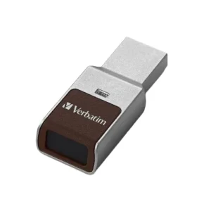 128GB Memoria flash USB 3.0 Fingerprint Secure con hardware de cifrado AES de 256 bits – Plata