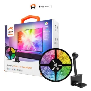 Luz Trasera de TV Inteligente RGBIC (55-65″) Cinta LED y cámara para televisores de 55-65"