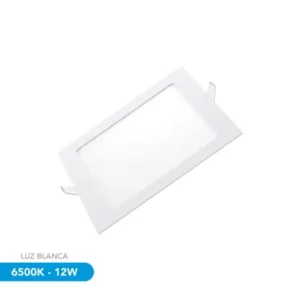 LUZ LED CUADRADA DE EMPOTRAR 6500K 12W