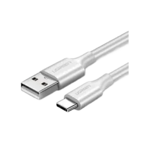 CABLE DE CARGA USB 2.0 a USB-C PLATEADO